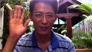 A screen grab from a Sept. 2013 video of Nguyen Lan Thang speaking about social media controls in Vietnam.