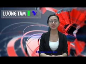 Reporter Le Yen at one of Luong Tam TV broadcast