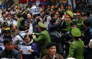 Vietnam security forces violently suppress peaceful demonstration in Hanoi in 2012